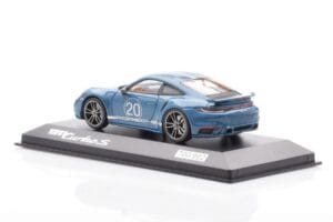 Porsche 911 992 Turbo S Oslo Blauw Minichamps 1:43 WAP0209050N001 Metaal — afbeelding 3 van 4