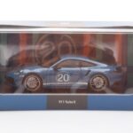 Porsche 911 992 Turbo S Oslo Blauw Minichamps 1:43 - image 4 of 4