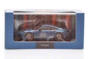 Porsche 911 992 Turbo S Oslo Blauw Minichamps 1:43 WAP0209050N001 Metaal — afbeelding 4 van 4