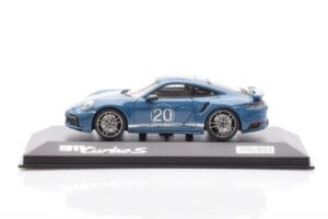 Porsche 911 992 Turbo S Oslo Blauw Minichamps 1:43 WAP0209050N001