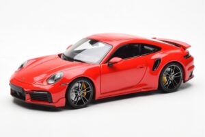 Porsche 911 992 Turbo S Sport Design Rood Minichamps 1:18