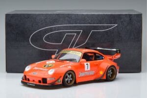 Porsche 911 993 RWB Jagermeister Asia Edition GT Spirit 1:18 KJ039 Hars — afbeelding 6 van 6