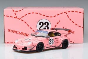 Porsche 911 993 RWB Pink Pig Asia Edition GT Spirit 1:18 GT762 Hars — afbeelding 6 van 6