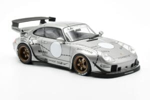 Porsche 911 993 RWB Zilver Phantom Asia Edition GT Spirit 1:18 CLDC017 Hars — afbeelding 4 van 6