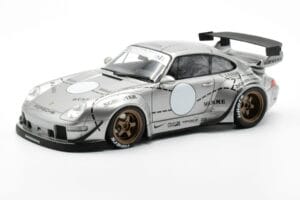 Porsche 911 993 RWB Zilver Phantom Asia Edition GT Spirit 1:18 CLDC017 Hars