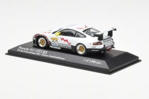 Porsche 911 996 GT3 RS Siemens #50 M. Ortelli / M. Lieb / R. Dumas 24 Hours of Spa 2003 Winners Minichamps 1:43 400036950 Met — afbeelding 3 van 4