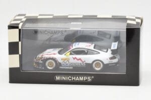 Porsche 911 996 GT3 RS Siemens #50 M. Ortelli / M. Lieb / R. Dumas 24 Hours of Spa 2003 Winners Minichamps 1:43 400036950 Met — afbeelding 4 van 4