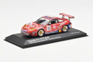 Porsche 911 996 GT3 RSR Gulf #73 Lambert / Lefort / Palttala 1000km Spa 2005 Minichamps 1:43 400056473 Metaal — afbeelding 2 van 4