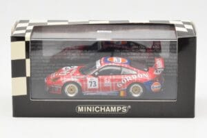 Porsche 911 996 GT3 RSR Gulf #73 Lambert / Lefort / Palttala 1000km Spa 2005 Minichamps 1:43 400056473 Metaal — afbeelding 4 van 4
