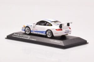 Porsche 911 997 GT3 Cup Porsche Carrera Cup #3 R. Westbrook 2007 Minichamps 1:43 400076483 Metaal — afbeelding 3 van 4
