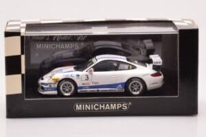 Porsche 911 997 GT3 Cup Porsche Carrera Cup #3 R. Westbrook 2007 Minichamps 1:43 400076483 Metaal — afbeelding 4 van 4