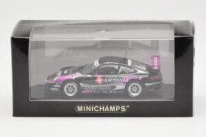 Porsche 911 997 GT3 Cup Swissvax #30 K. Sasaki Carrera Cup Asia Macau 2007 Minichamps 1:43 400076430 Metaal — afbeelding 4 van 4