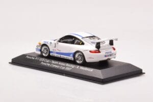 Porsche 911 997 GT3 Cup #3 Team Araxa Racing R. Westbrook Porsche Carrera Cup 2007 Minichamps 1:43 WAP02012318VKK Metaal — afbeelding 3 van 4