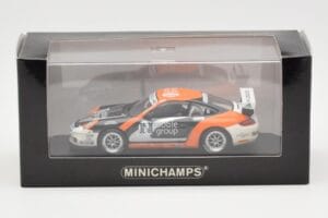 Porsche 911 997 GT3 Cup Noble Group #6 D. Watts Carrera Cup GB 2009 Minichamps 1:43 400076409 Metaal — afbeelding 4 van 4