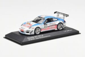 Porsche 911 997 GT3 R Cybernet #123 Fumal / Thiry / Rosenlad / Lefort 24 Hours of Spa 2011 Minichamps 1:43 400118923 Metaal — afbeelding 2 van 4