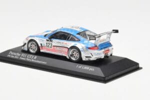 Porsche 911 997 GT3 R Cybernet #123 Fumal / Thiry / Rosenlad / Lefort 24 Hours of Spa 2011 Minichamps 1:43 400118923 Metaal — afbeelding 3 van 4