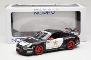 Porsche 911 997 GT3 RS #176 Team Ring Police VLN 2011 Norev 1:18 187570 Metaal — afbeelding 8 van 8