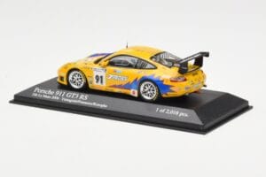 Porsche 911 997 GT3 RS T2M #91 Yamagishi / Fournoux / Konopka 24 Hours of Le Mans 2006 Minichamps 1:43 400066991 Metaal — afbeelding 3 van 4