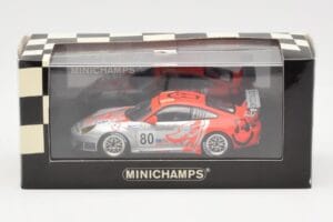 Porsche 911 997 GT3 RSR Flying Lizard #80 S. Neiman / P. Long / J. Van Overbeek 24 Hours of Le Mans 2006 Minichamps 1:43 4000 — afbeelding 4 van 4