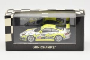 Porsche 911 997 GT3 RSR Krohn Racing #90 J. Bergmeister / T. Jonsson / T. Krohn 24 Hours of Le Mans 2006 Minichamps 1:43 4000 — afbeelding 4 van 4