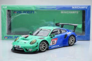 Porsche 911 GT3 R Falken Motorsports #33 K. Bachler / M. Muller / T. Engelhart / M. Werner 24 Hours of Nurburgring 2020 Minic — afbeelding 6 van 6