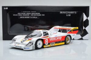 Porsche 956K Lindsay Saker #8 B. Wollek / C. Serra / S. Johansson 1000km Kyalami 1983 Minichamps 1:18 155836698 Metaal — afbeelding 6 van 6