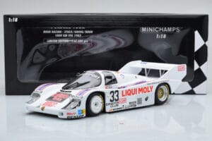Porsche 956K Liqui Moly Brun Racing #33 H-J. Stuck / H. Grohs / W. Brun 1000km Spa 1983 Minichamps 1:18 155836633 Metaal — afbeelding 6 van 6