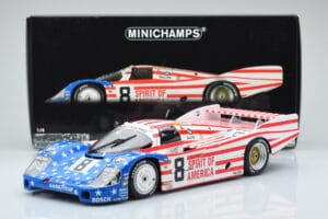Porsche 956L Spirit of America #8 G. Follmer / J. Morton / K. Miller 24 Hours of Le Mans 1986 Minichamps 1:18 180866508 Metaa — afbeelding 8 van 8