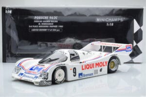 Porsche 962C Kremer Racing Liqui Moly #9 M. Winkelhock 3rd Place Norisring Trophy 1985 Minichamps 1:18 155856509 Metaal — afbeelding 6 van 6