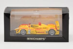 Porsche RS Spyder DHL #7 R. Dumas / T. Bernhard Winner Long Beach GP ALMS 2007 Minichamps 1:43 400076607 Metaal — afbeelding 4 van 4