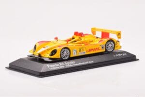 Porsche RS Spyder LMP2 #7 R. Dumas / T. Bernhard / E. Collard Sebring 12 Hours Winners 2008 Minichamps 1:43 400086807 Metaal — afbeelding 2 van 4
