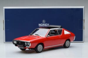 Renault 17 Gordini Decouvrable Rood Norev 1:18 185371 Metaal — afbeelding 6 van 6