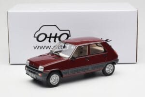 Renault 5 GTL Bordeaux Rood Otto 1:18 OT1059 Hars — afbeelding 6 van 6