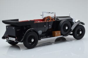 Rolls-Royce Phantom I Cabriolet Zwart Kyosho 1:18 08931BK Metaal — afbeelding 3 van 8