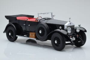 Rolls-Royce Phantom I Cabriolet Zwart Kyosho 1:18 08931BK Metaal — afbeelding 6 van 8