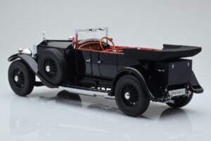 Rolls-Royce Phantom I Cabriolet Zwart Kyosho 1:18 08931BK Metaal — afbeelding 7 van 8