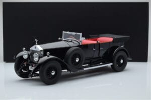 Rolls-Royce Phantom I Cabriolet Zwart Kyosho 1:18 08931BK Metaal — afbeelding 8 van 8