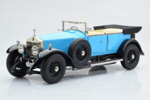 Rolls-Royce Phantom I Cabriolet Blauw Kyosho 1:18 08931LB Metaal — afbeelding 2 van 9