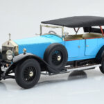 Rolls-Royce Phantom I Cabriolet Blauw Kyosho 1:18