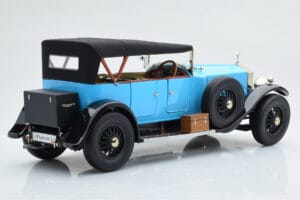 Rolls-Royce Phantom I Cabriolet Blauw Kyosho 1:18 08931LB Metaal — afbeelding 3 van 9