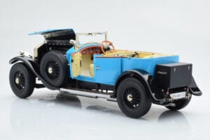 Rolls-Royce Phantom I Cabriolet Blauw Kyosho 1:18 08931LB Metaal — afbeelding 6 van 9