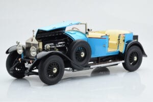 Rolls-Royce Phantom I Cabriolet Blauw Kyosho 1:18 08931LB Metaal — afbeelding 8 van 9