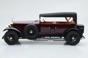Rolls-Royce Phantom I Cabriolet Bordeauxrood Kyosho 1:18 08931R Metaal — afbeelding 4 van 10