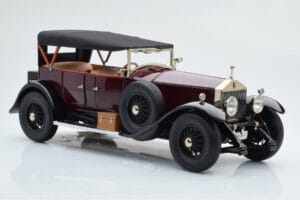 Rolls-Royce Phantom I Cabriolet Bordeauxrood Kyosho 1:18 08931R Metaal — afbeelding 5 van 10