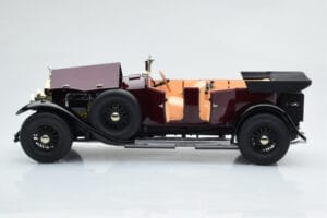 Rolls-Royce Phantom I Cabriolet Bordeauxrood Kyosho 1:18 08931R Metaal — afbeelding 8 van 10