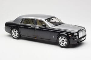 Rolls-Royce Phantom VII EWB Zwart en Zilver Kyosho 1:18 08841BKS Metaal — afbeelding 6 van 8