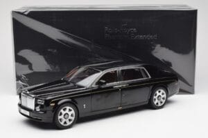 Rolls-Royce Phantom VII EWB Diamond Zwart Kyosho 1:18 08841DBK2 Metaal — afbeelding 8 van 8