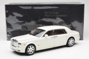 Rolls-Royce Phantom VII EWB English Wit Kyosho 1:18 08841EW2 Metaal — afbeelding 8 van 8