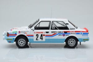 Skoda 130 L Night Version #24 J. Augland Rally Monte Carlo 1987 IXO 1:18 18RMC156 Metaal — afbeelding 3 van 6