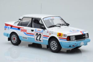 Skoda 130 LR #22 S. Kvaizar / J. Janecek Rally Acropolis 1986 IXO 1:18 18RMC157B Metaal — afbeelding 4 van 6